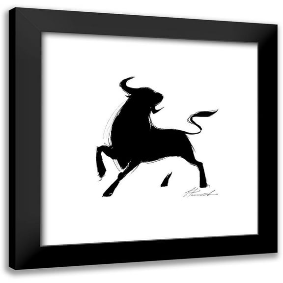 Panasenko, Inna 12x12 Black Modern Framed Museum Art Print Titled - La corrida I