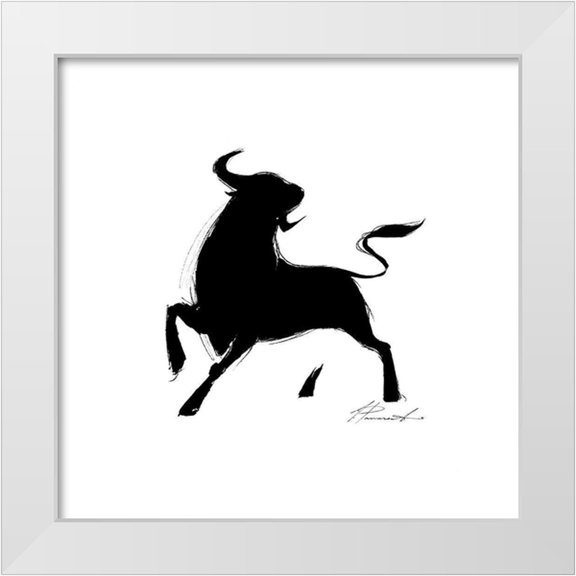 Panasenko, Inna 12x12 White Modern Wood Framed Museum Art Print Titled - La corrida I