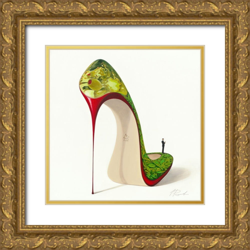 Panasenko, Inna 15x15 Gold Ornate Wood Framed with Double Matting ...