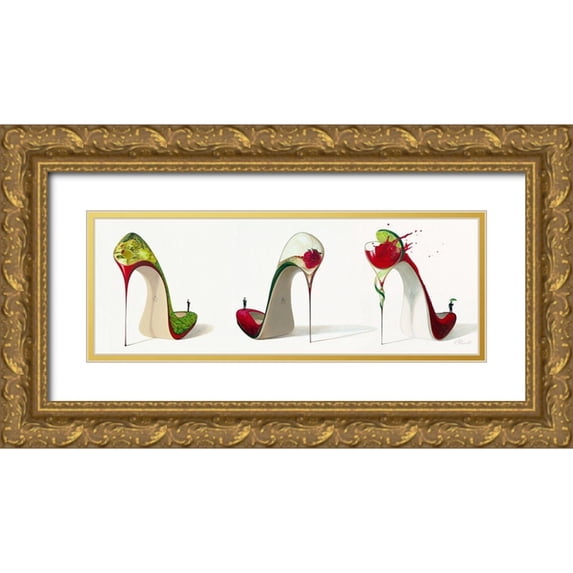 Panasenko, Inna 18x9 Gold Ornate Wood Framed with Double Matting Museum Art Print Titled - Scarpe da Cocktail
