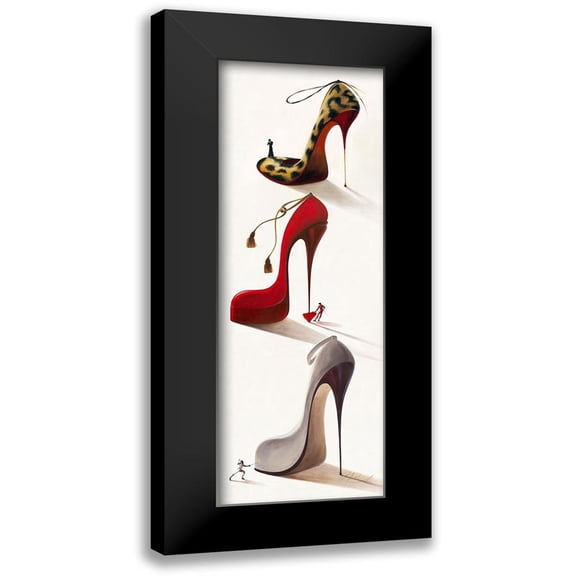 Panasenko, Inna 9x18 Black Modern Framed Museum Art Print Titled - Highheels III