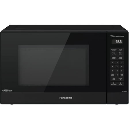 Panasonic 1.2 Cu. Ft. 1200W Genius Sensor Countertop Microwave Oven with Inverter Technology in Black