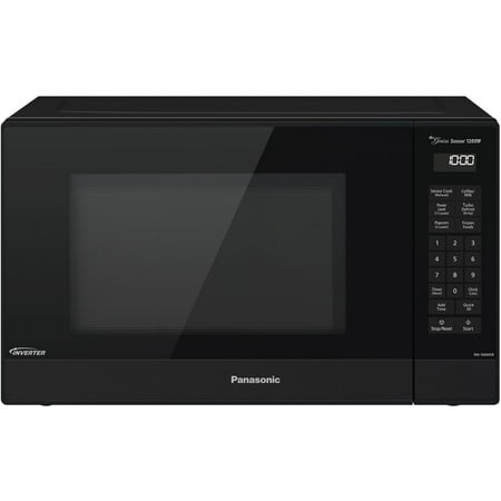 Panasonic - 1.2 Cu. Ft. 1200 Watt SN66KB Microwave with Inverter and Genius Sensor - Black