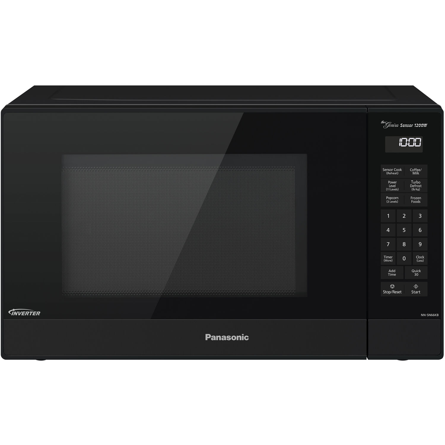 Panasonic 1.2 Cu. Ft. 1200W Genius Sensor Countertop Microwave Oven with Inverter Technology in Black - image 1 of 11