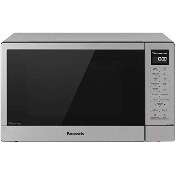 Open Box Panasonic 1.2 cu ft Countertop Microwave Oven in Stainless Steel