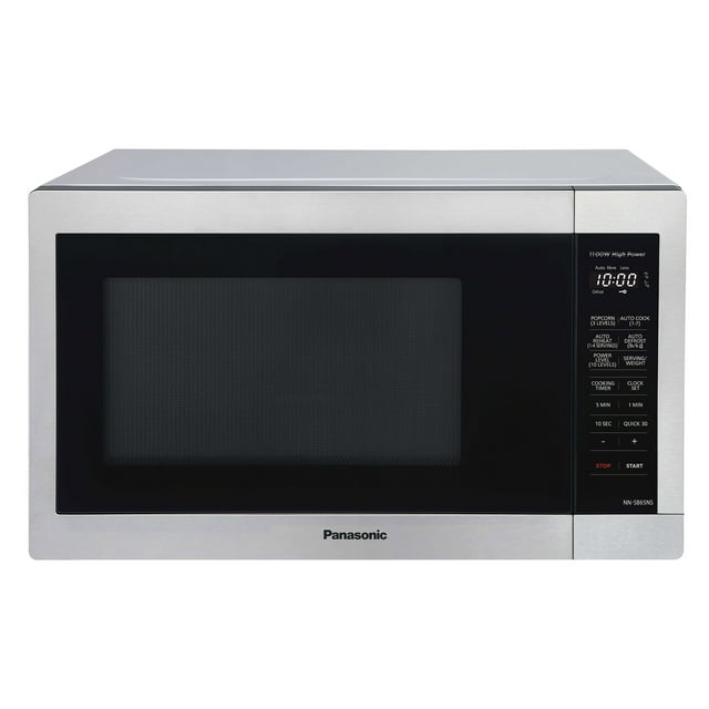 Panasonic 1.3 Cu. ft. Compact 1100W Microwave Oven, Stainless Steel