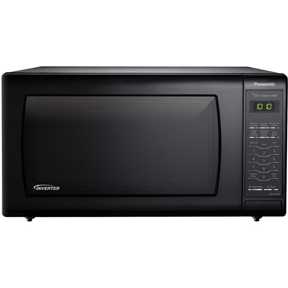 Panasonic 1.6 Cu Ft. 1250W Countertop Inverter Microwave Oven, Black