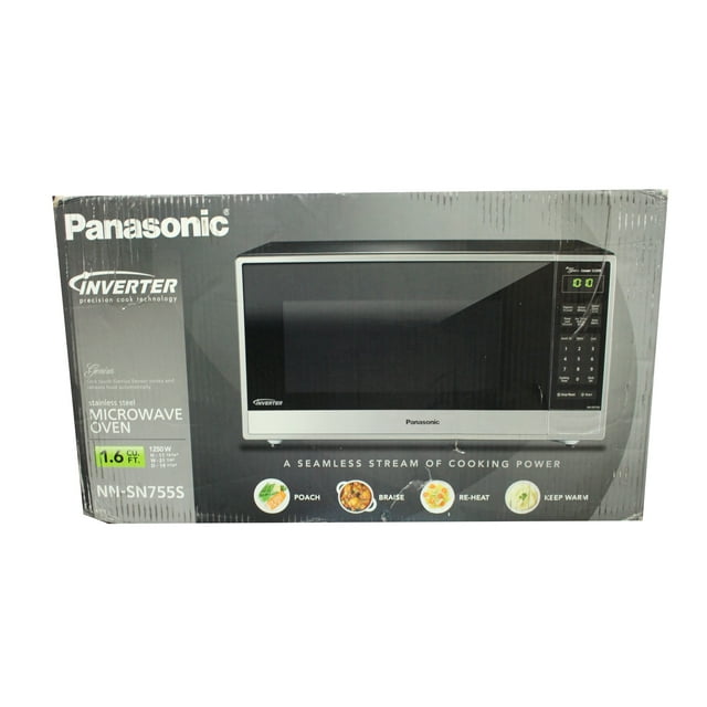 Panasonic 1.6 Cu.Ft. 1250W Inverter Microwave Oven, Stainless Steel (NN