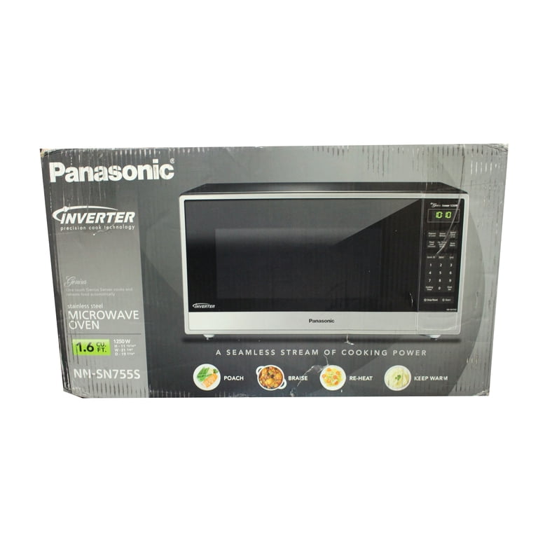 Panasonic 1.6 Cu.Ft. 1250W Inverter Microwave Oven, Stainless Panasonic NNFBC91605C