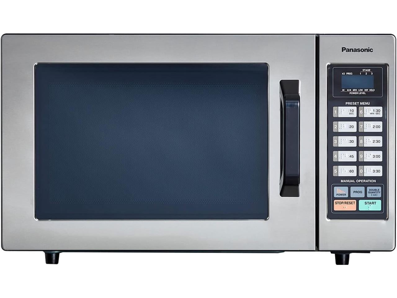 Open Box Panasonic 1000 Watts 1000W Comercial Microwave Prog NE1054F Silver