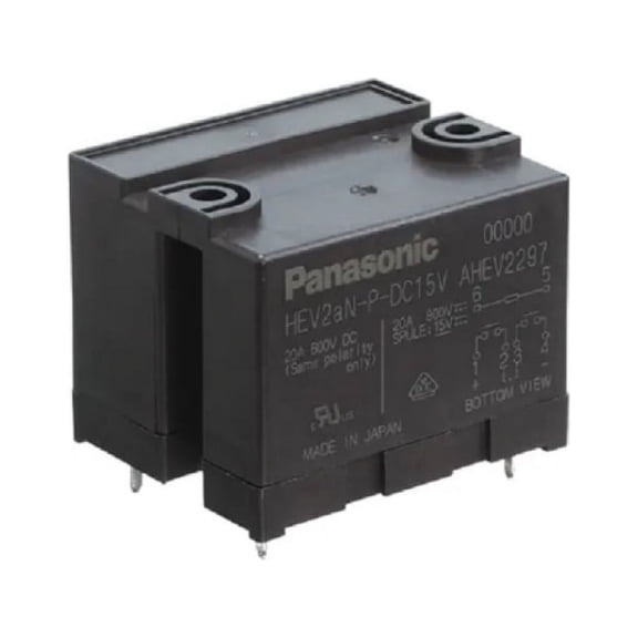 Panasonic 15V DPST-NO Power Relay HEV2AN-P-DC15V