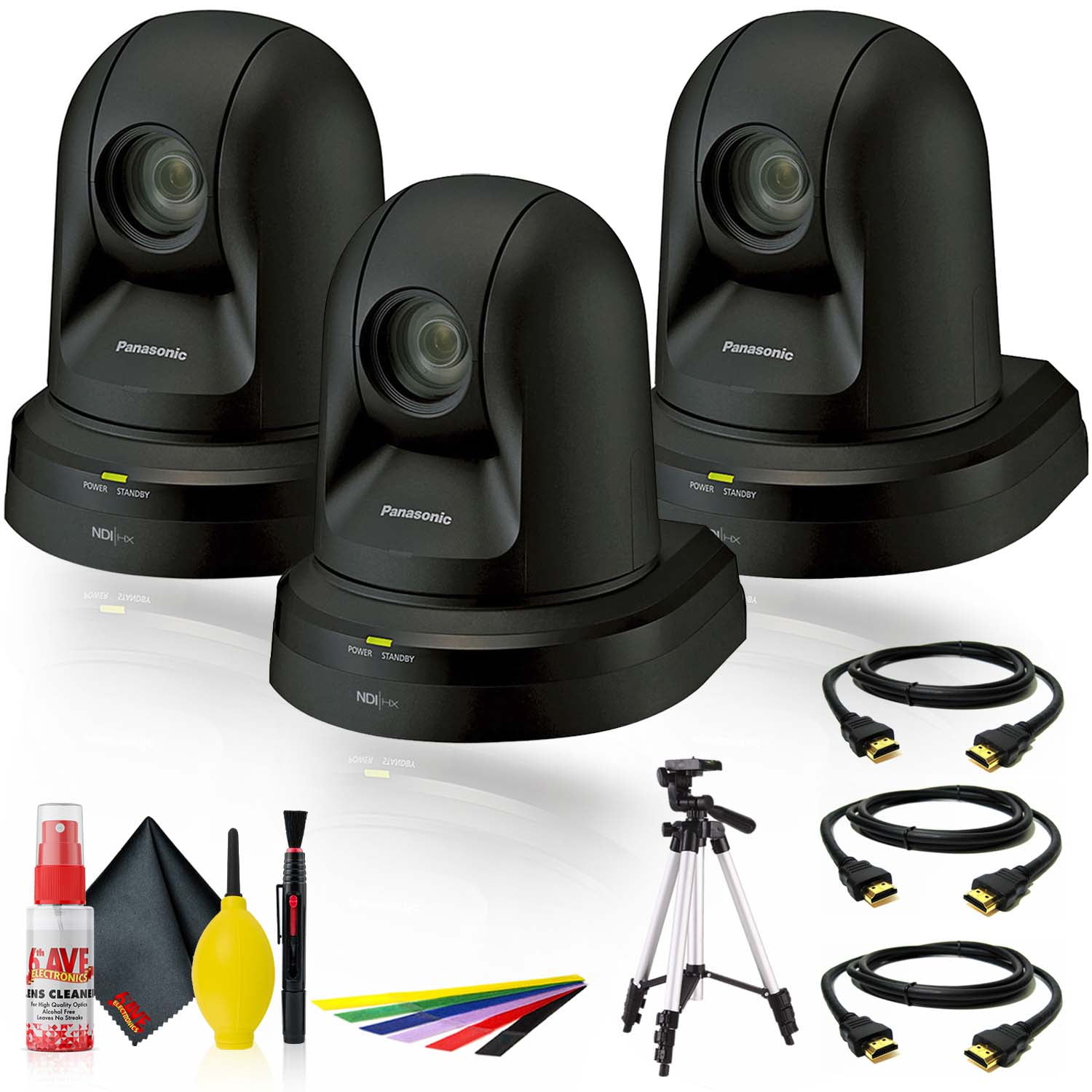 Panasonic 22x Zoom PTZ Camera with HDMI Output and NDI (Black) (AW