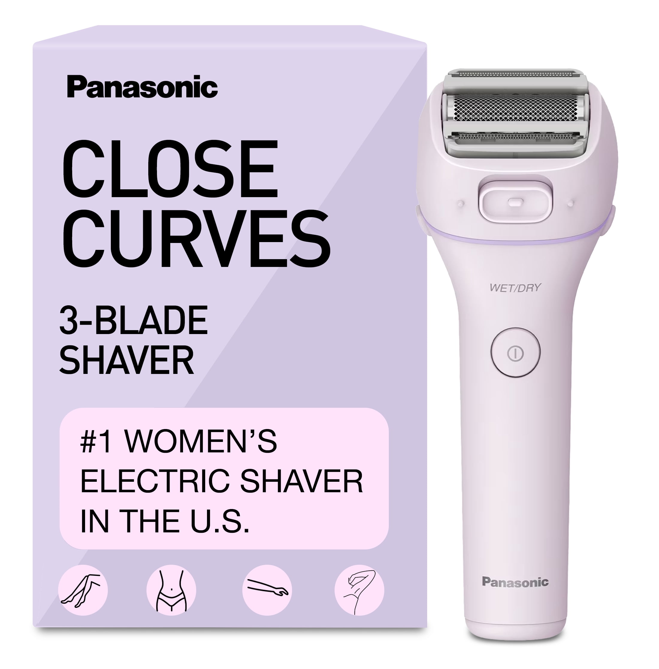 Panasonic ES-WWL6A 3-Blade Wet/Dry Electric Shaver for Women with