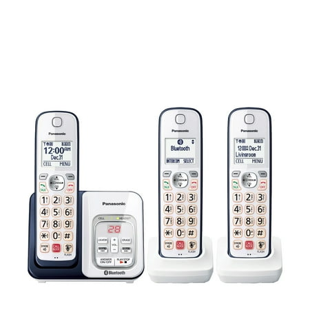 Panasonic 3 Handset Link2Cell Cordless Phone