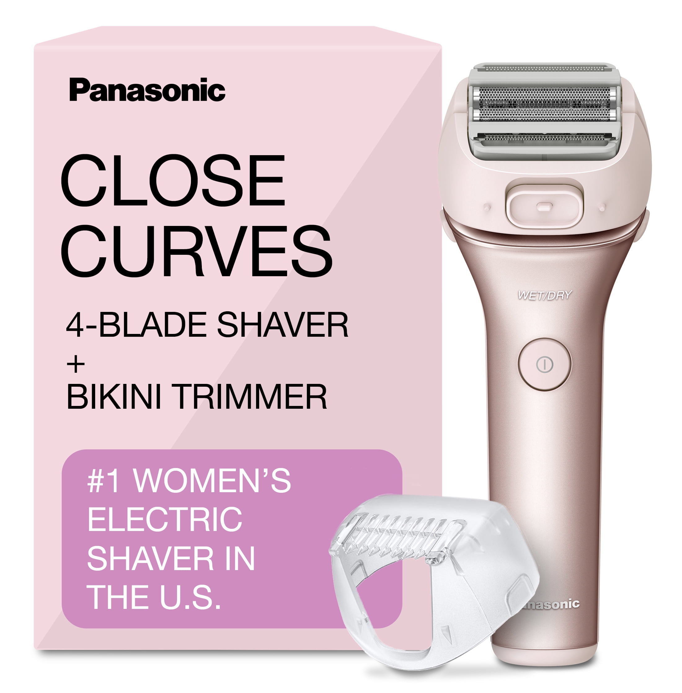 Panasonic 4-Blade Wet/Dry Electric Razor for Women with Bikini