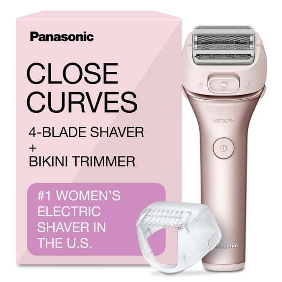 Panasonic ES-WWL8A 4-Blade Electric Shaver for Women with Bikini Trimmer and Wet/Dry Function