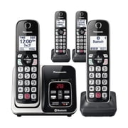 Panasonic Cordless Phone with Answering Machine, Link2Cell Bluetooth Home Phones, Voice Assistant and Advanced Call Blocking, Expandable System with 4 Handsets