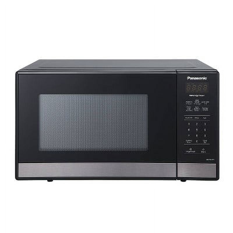 Panasonic .9 cuft Black Stainless Steel Microwave NNSB438