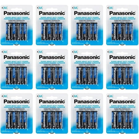 Panasonic AA Batteries Heavy Duty (48 Pack)