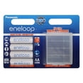 thumbnail image 1 of Panasonic AA Eneloop BK-3MCCEC4BE 2100 Cycle Ni-MH Pre-Charged Rechargeable Batteries with Battery Case, 4 Pack, 1 of 1
