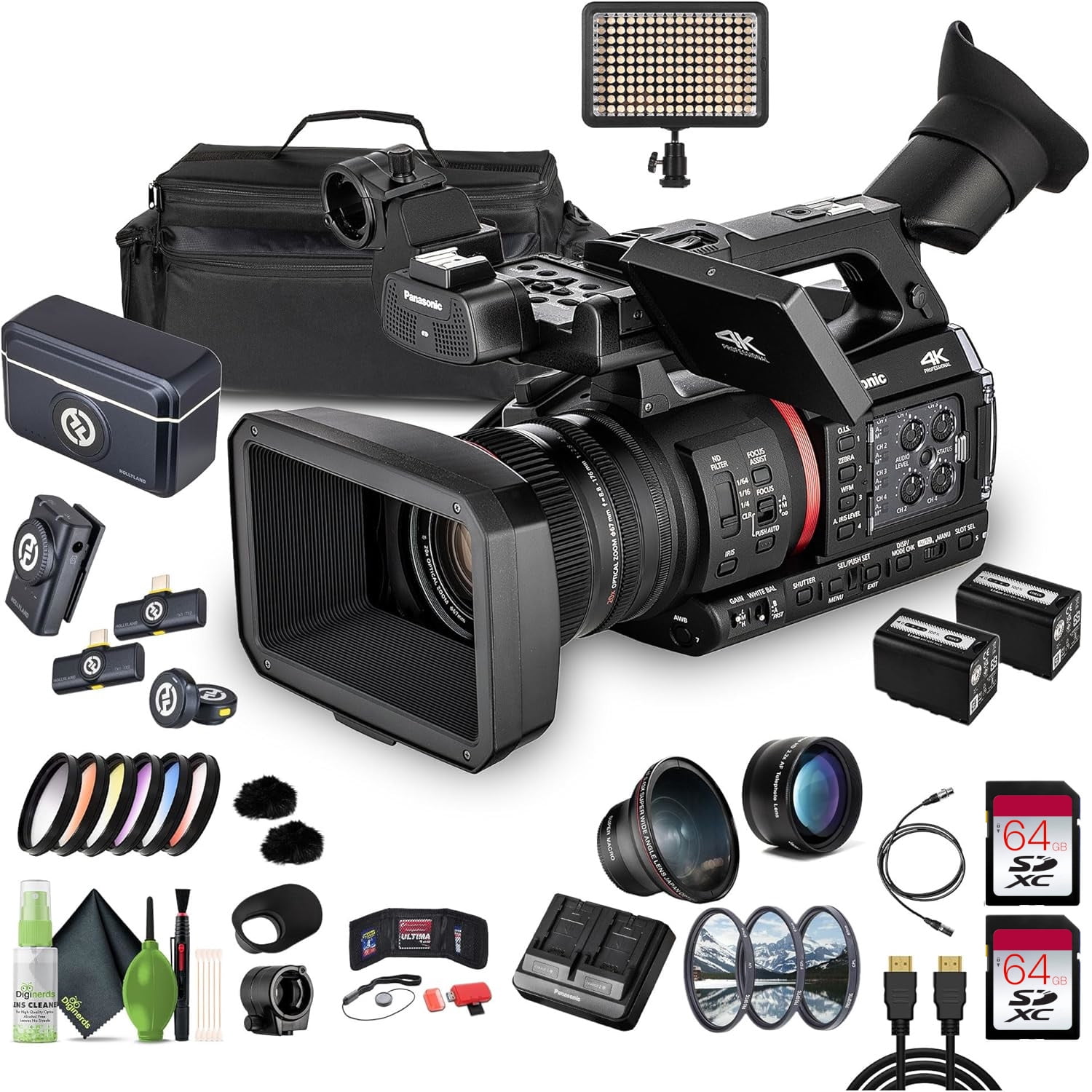 Panasonic AG-CX370 UHD 4K Pro Live Streaming Camcorder with NDI