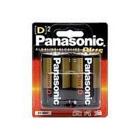 Panasonic AM-1PA2B Alkaline Plus Batteries D Size 2-pack