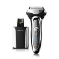 thumbnail image 1 of Panasonic ARC5 Men's Shaver with Premium Cleaning & Charge System, 5-Blade Men's Electric Razor with Shave Sensor Technology, Pop-up Trimmer, Wet/Dry - ES-LV95-S, 1 of 11