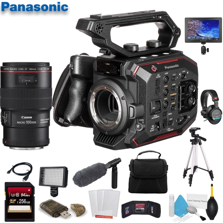 Panasonic AU-EVA1 Compact 5.7K Super 35mm Cinema Camera W/ Canon EF 100mm