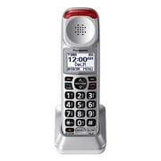 Panasonic Amplified Cordless Phone Accessory Handset for Panasonic KX-TGM45S Series, Silver & Red, KX-TGMA45S
