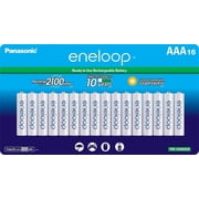 Panasonic eneloop AAA 2100 Cycle Ni-MH Rechargeable Batteries, 16-Pack