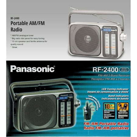 Panasonic Battery Dial Panel Dynamic Speaker Portable Radio, RF-2400