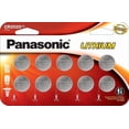 thumbnail image 1 of Panasonic CR2025 Lithium Coin Cell Batteries in Child Resistant, 10 Pack, 1 of 5