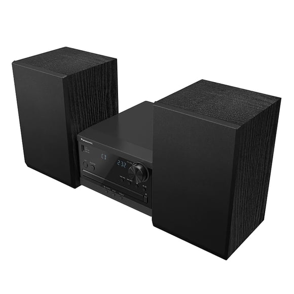 Panasonic Bluetooth Compact Home Stereo System with Full-Range Speakers, Amp, CD Player, Radio & Remote, SC-PM270PP-K