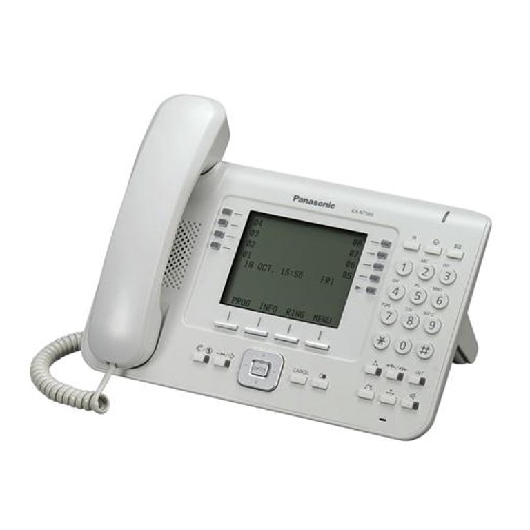 Panasonic パナソニック IP OfficeM Panasonic Business Telephones 4.4in Backlit LCD 24 Button IP White