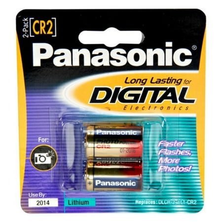 Panasonic CR-2 Photo Lithium Battery Retail Pack - 2 Pack