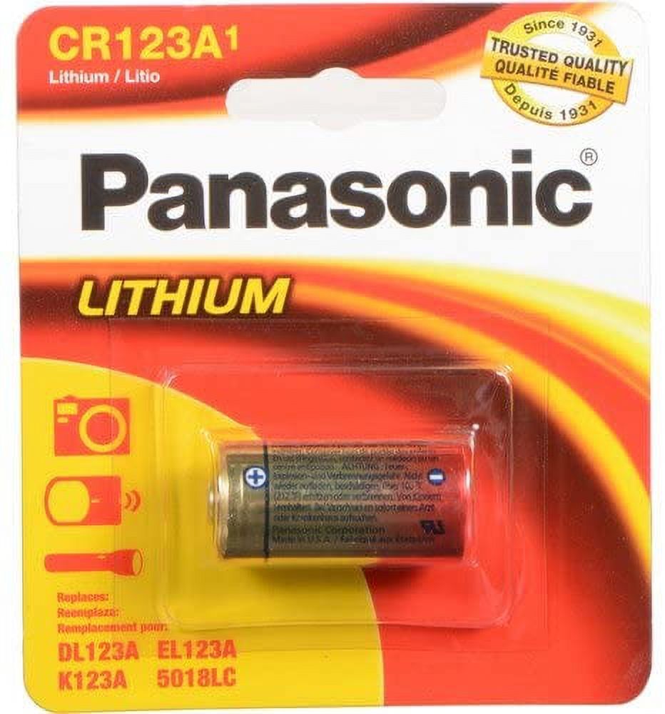Panasonic CR123A 3V Long Lasting Lithium Batteries