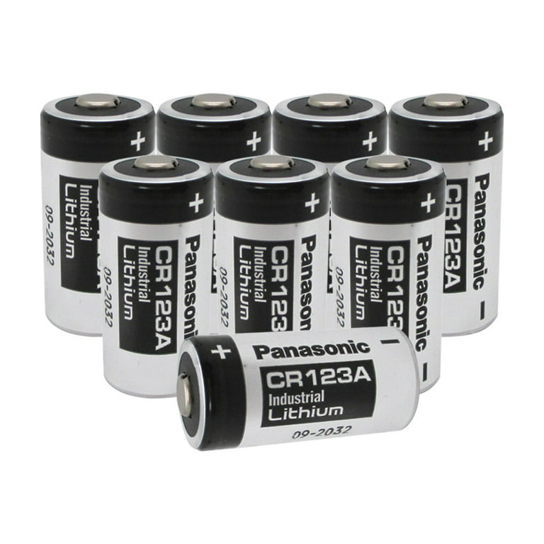 Panasonic CR123A 1550mAh 3V Lithium (LiMnO2) Button Top Photo Battery - Bulk