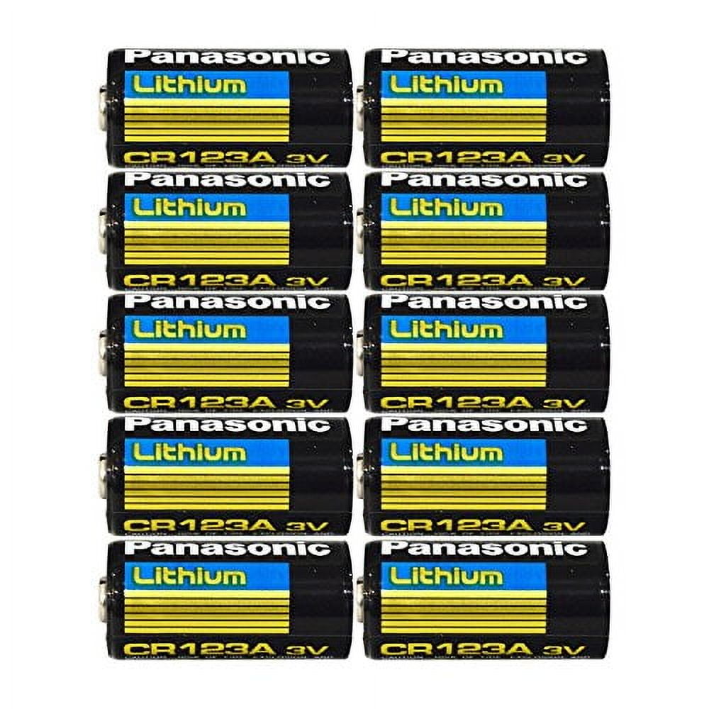 Panasonic, Photo Lithium Batteries, CR123A, 3V 10pk Long-lasting