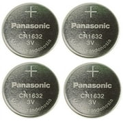 Panasonic CR1632 3V Lithium Coin Battery 4 Pack