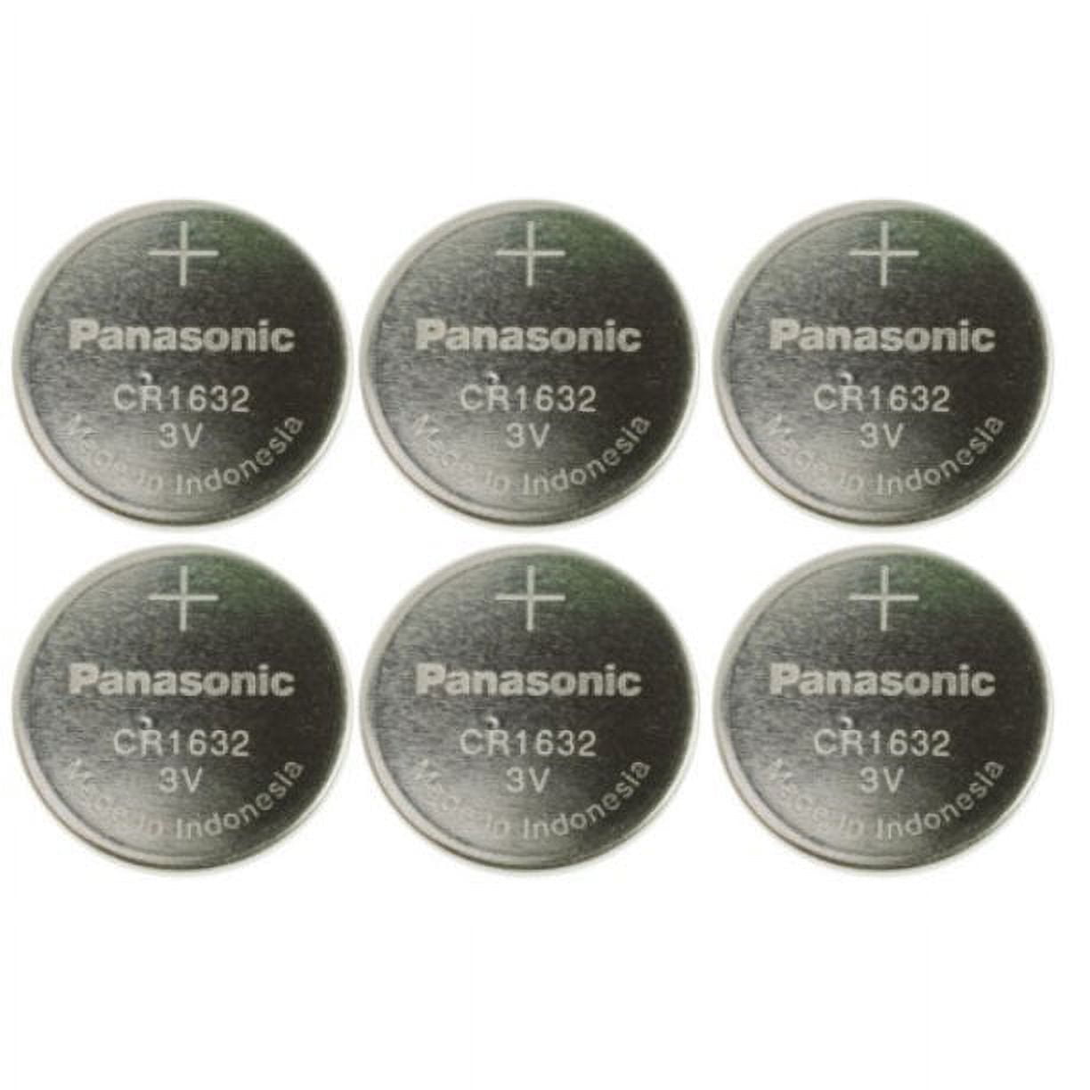Panasonic CR1632-6 CR1632 3V Lithium Coin Battery (Pack of 6