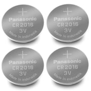 Panasonic CR2016 3V Lithium Coin Battery Pack of 4