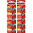 thumbnail image 1 of Panasonic CR2016 Lithium 3 Volt Watch Battery 10 Pack | (2) 5 Packs of Genuine Panasonic Coin Cell Batteries for Watches, Remotes, Key Fobs, Electronics, 1 of 1