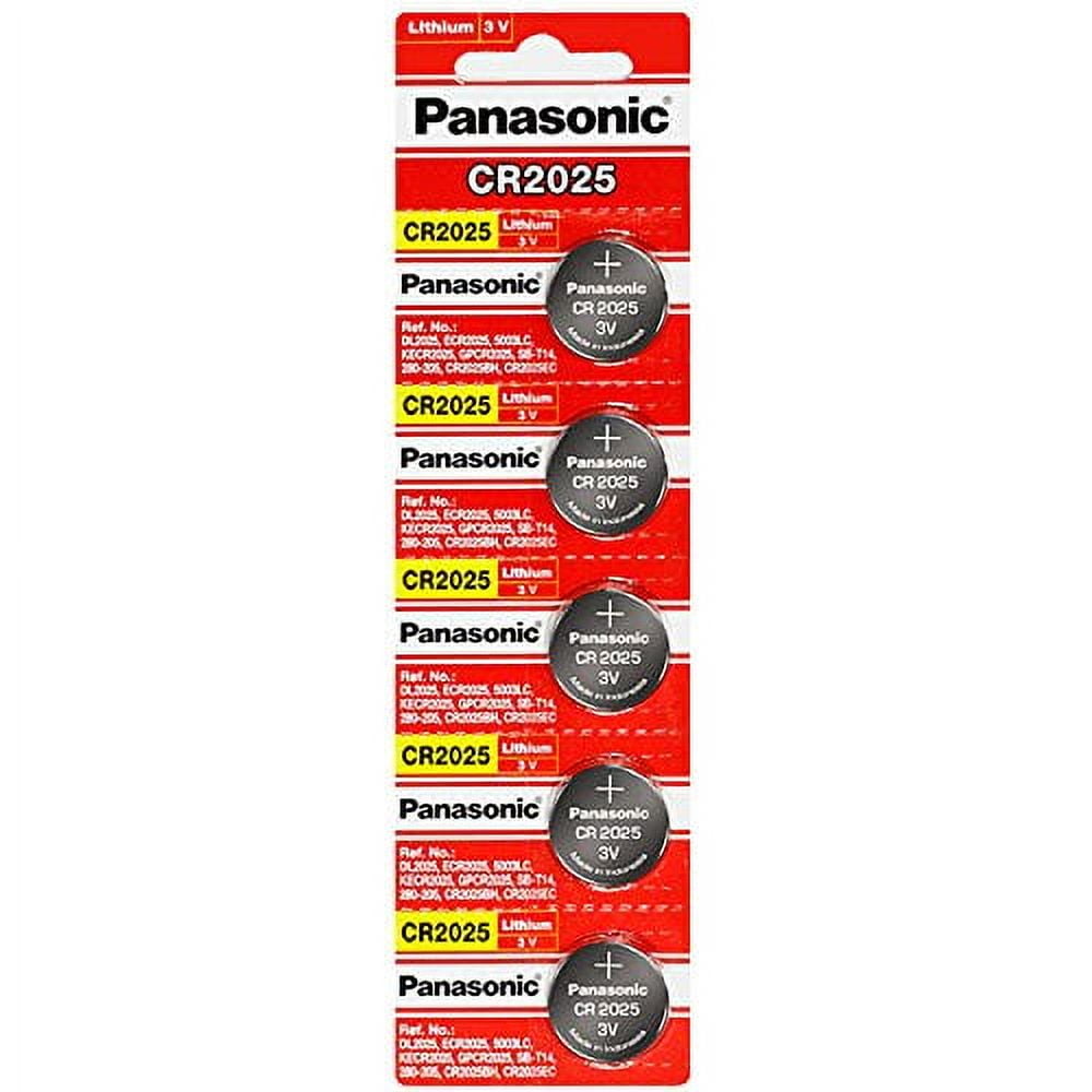 Panasonic CR2025 3 Volt Lithium Coin Battery (50 Batteries)