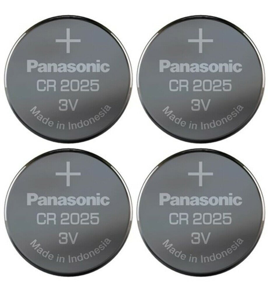 filosofisk prøve Afskrække Panasonic CR2025-4 CR2025 3V Lithium Coin Battery (Pack of 4) - Walmart.com