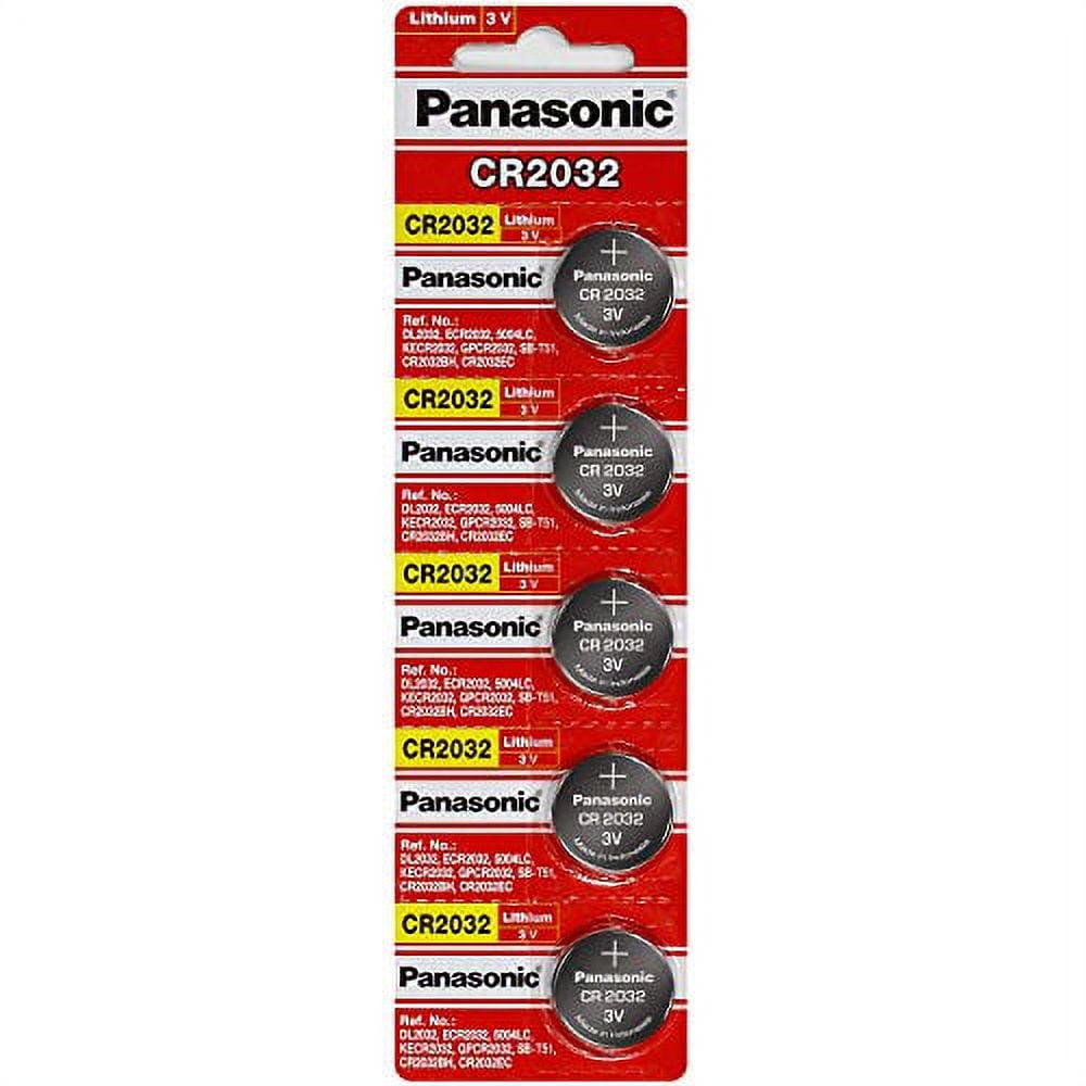 Panasonic CR2032 3 Volt Lithium Coin Battery (100 Batteries)