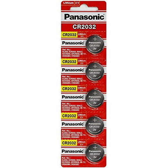 Panasonic CR2032 3 Volt Lithium Coin Cell Battery - 25 Batteries