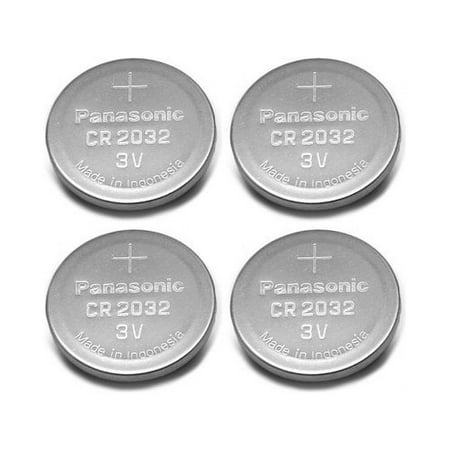 Panasonic CR2032 3V Lithium Coin Batteries (Pack of 4)