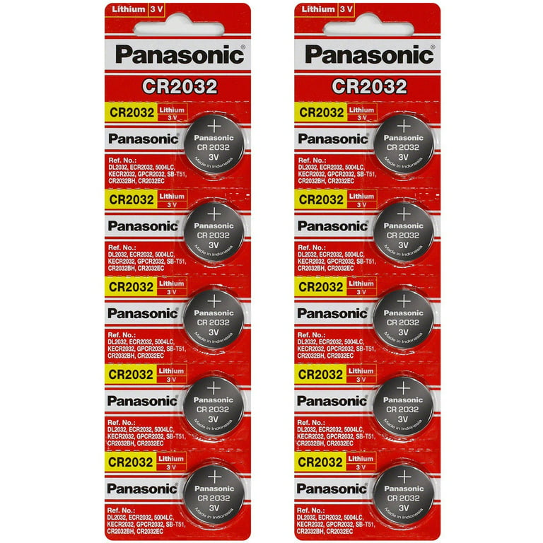 Panasonic Original 10pcs/lot cr 2032 Button Cell Batteries 3V Coin Lithium  Battery For Watch Remote Control Calculator cr2032