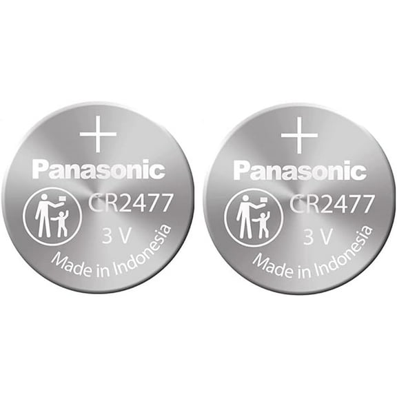 Panasonic CR2477 3V Lithium Cell Battery (Pack of 2)
