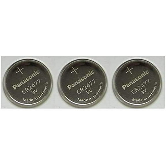 Panasonic CR2477 3V Lithium Cell Battery (Pack of 3)